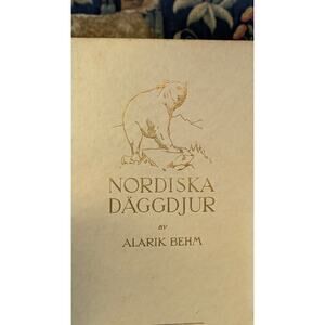 Nordiska Däggdjur Alarik Behm 1922 Swedish Wildlife HC Illus